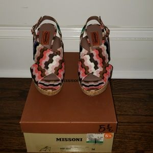 Authentic Missoni platform sandals size 6